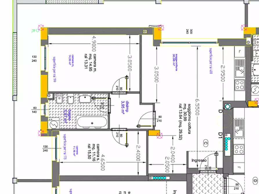 Immagine 10 di Appartamento in affitto  in piazzale XXV Aprile, 8 a Seregno