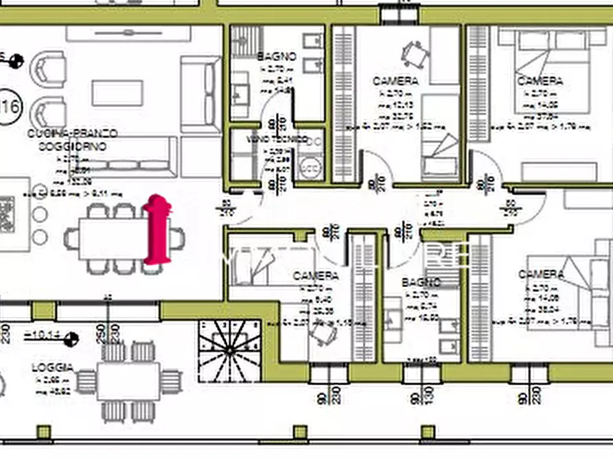 Immagine 2 di Attico in vendita  in Via della Costituzione a Vigonza