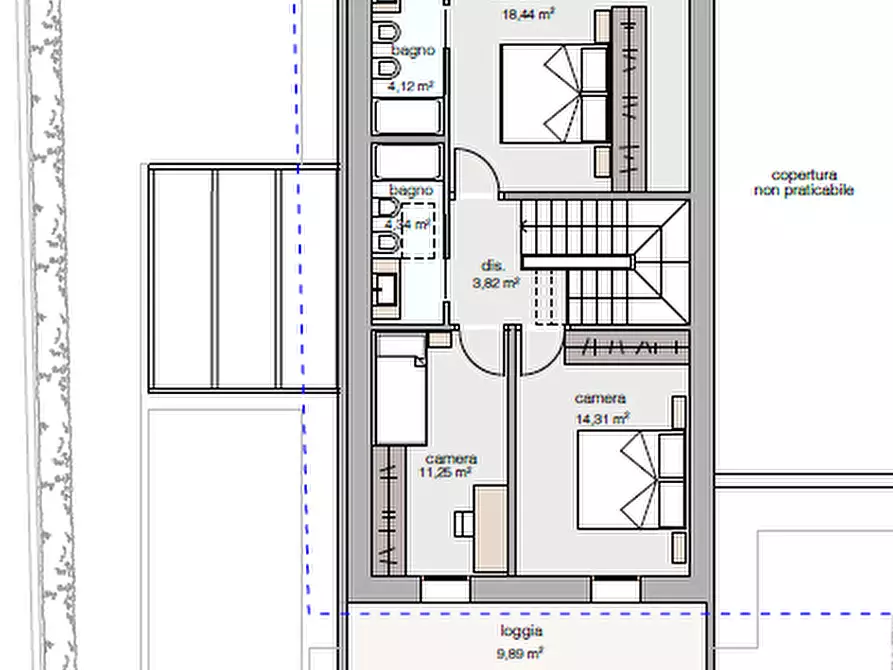 Immagine 12 di Villetta a schiera in vendita  a Caldogno