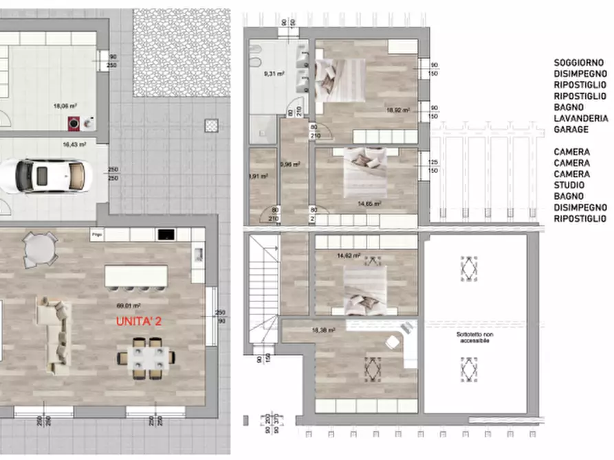 Immagine 11 di Casa bifamiliare in vendita  in Via Valli a Santa Giustina In Colle