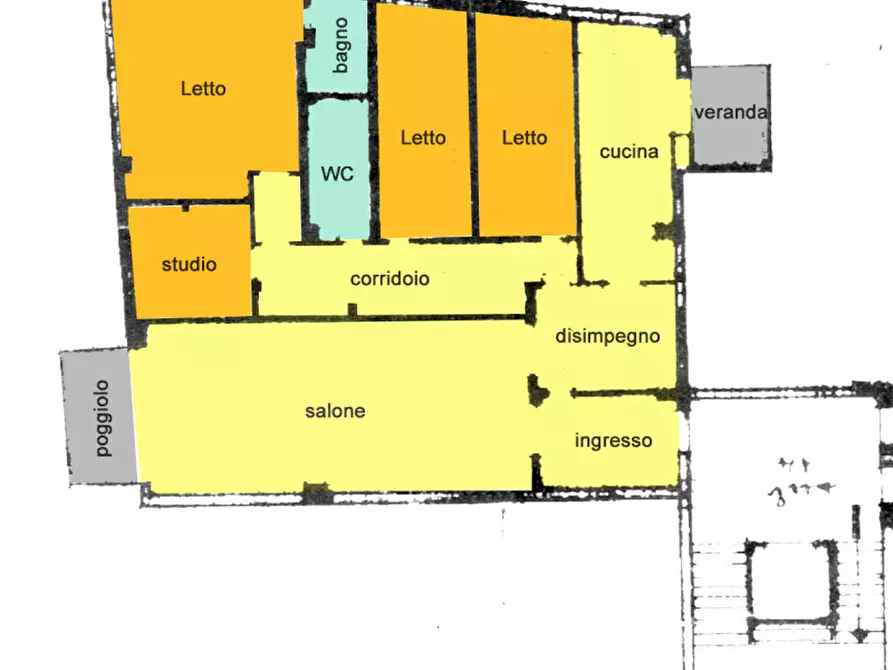 Immagine 13 di Appartamento in vendita  in Piazza Umberto Merlin a Rovigo