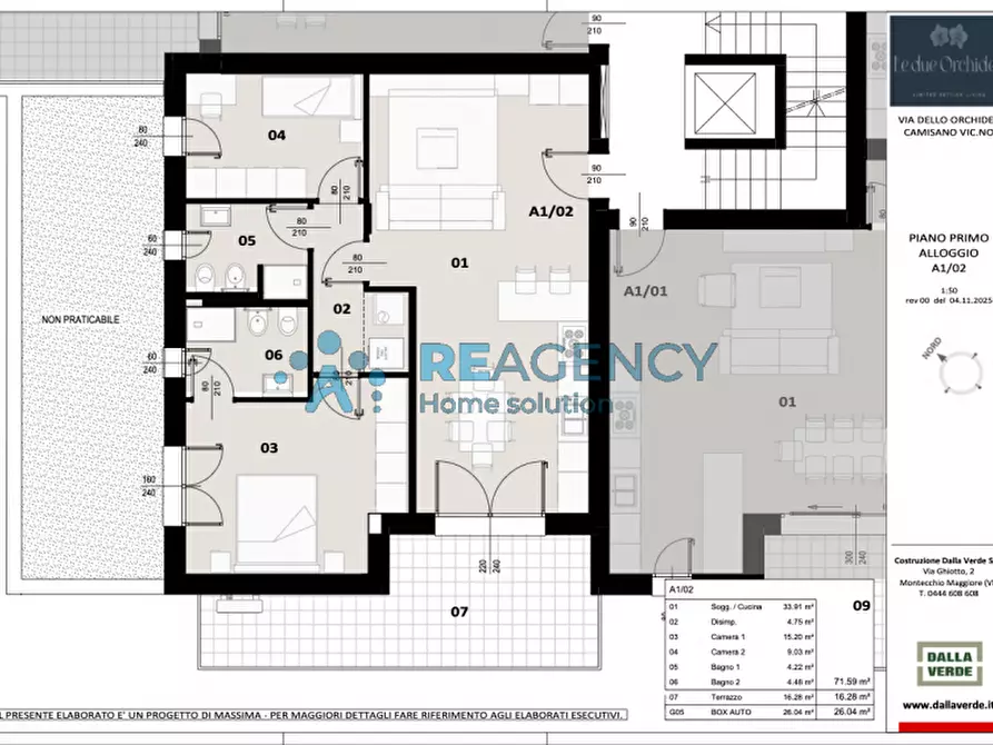 Immagine 9 di Appartamento in vendita  in Via delle Orchidee a Camisano Vicentino