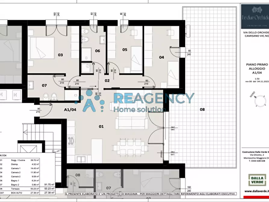 Immagine 8 di Appartamento in vendita  in Via delle Orchidee a Camisano Vicentino