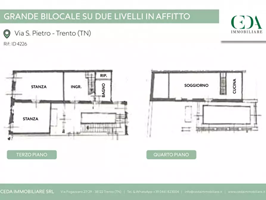 Immagine 13 di Appartamento in affitto  in Via San Pietro a Trento