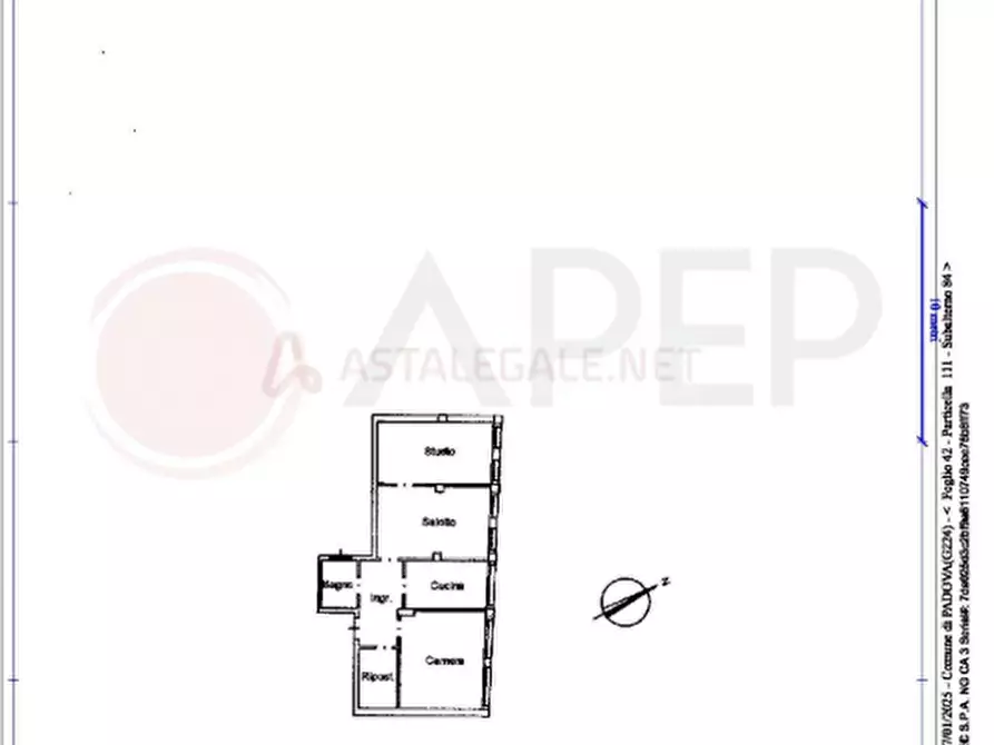 Immagine 2 di Appartamento in vendita  in via tizizno aspetti, 269 a Padova