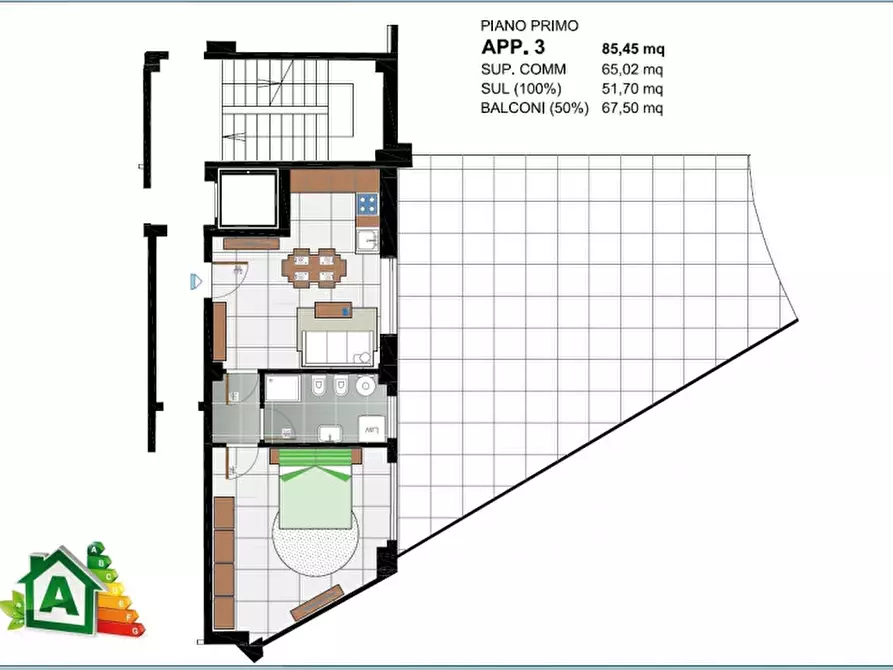 Immagine 1 di Appartamento in vendita  in Via XXV Aprile a Ancona