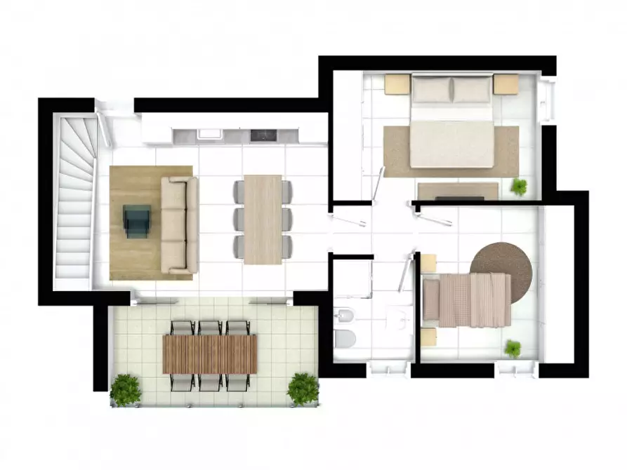 Immagine 5 di Attico in vendita  in viale Petrarca a Misano Adriatico