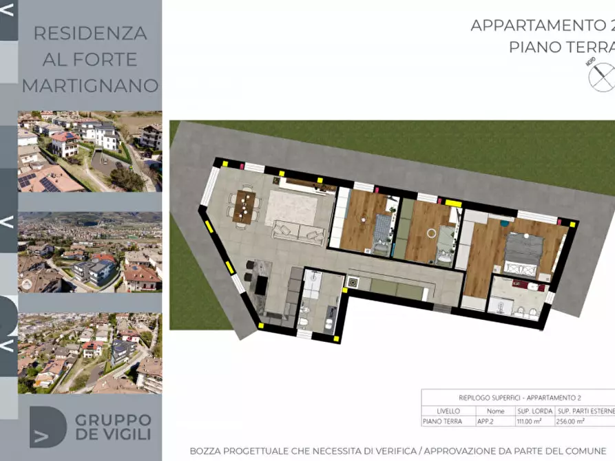 Immagine 18 di Appartamento in vendita  in Via del Forte a Trento