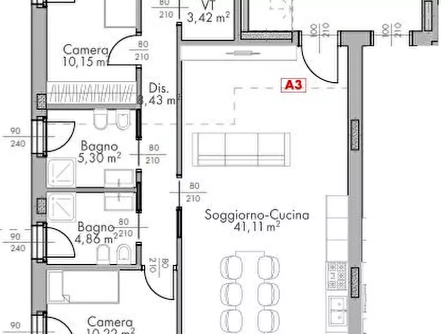 Immagine 33 di Appartamento in vendita  in Via Argine Sinistro a Dolo