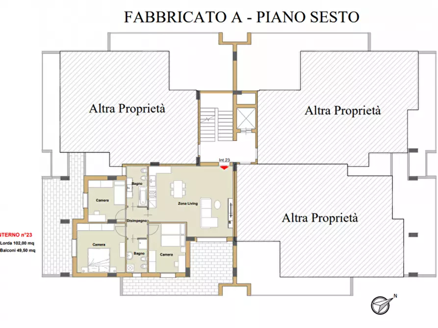 Immagine 12 di Attico in vendita  in Piazza Farina a Battipaglia