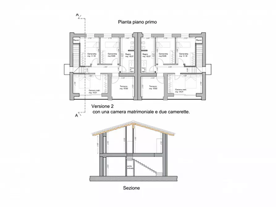 Immagine 5 di Casa bifamiliare in vendita  in Via G.Guareschi a Soragna