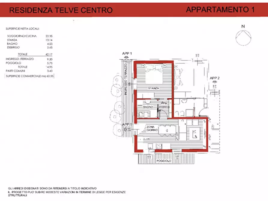 Immagine 1 di Appartamento in vendita  in Via Santa Giustina a Telve