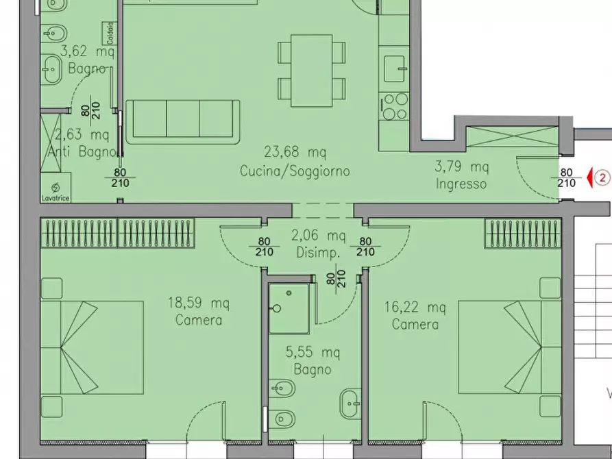 Immagine 12 di Appartamento in vendita  in Via Nino Bixio, 7 a Vicenza