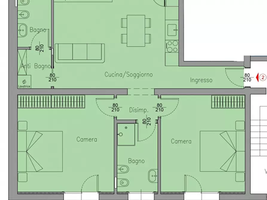 Immagine 22 di Appartamento in vendita  in Via Nino Bixio, 7 a Vicenza