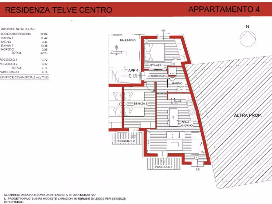 Immagine 3 di Appartamento in vendita  in Via Santa Giustina a Telve
