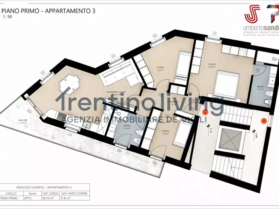 Immagine 18 di Appartamento in vendita  in Via del Forte a Trento
