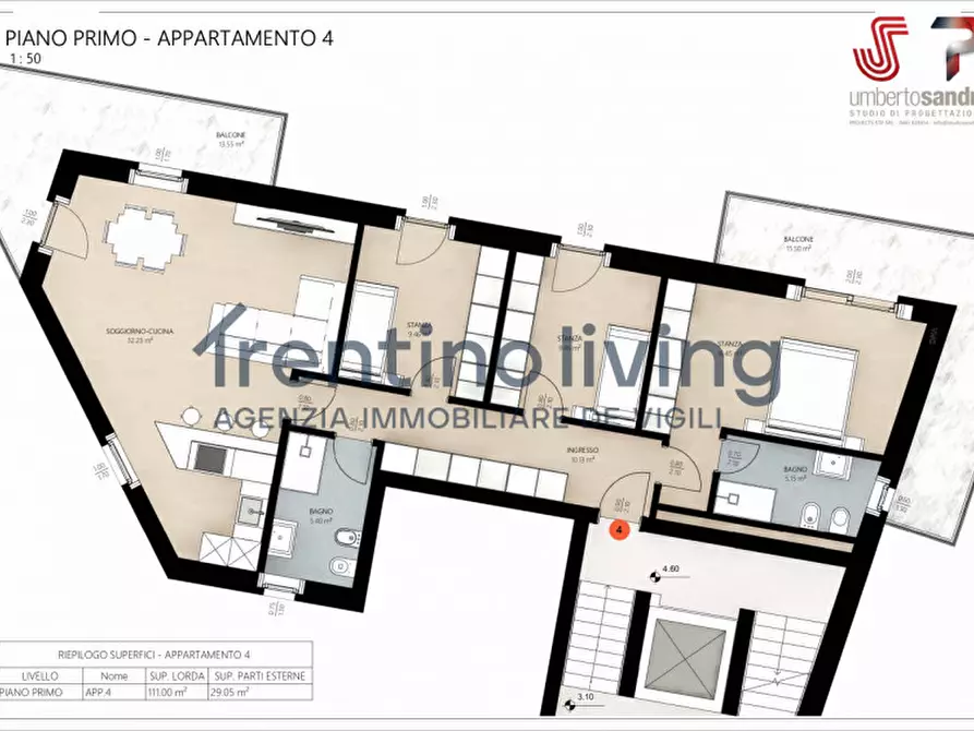 Immagine 18 di Appartamento in vendita  in Via del Forte a Trento