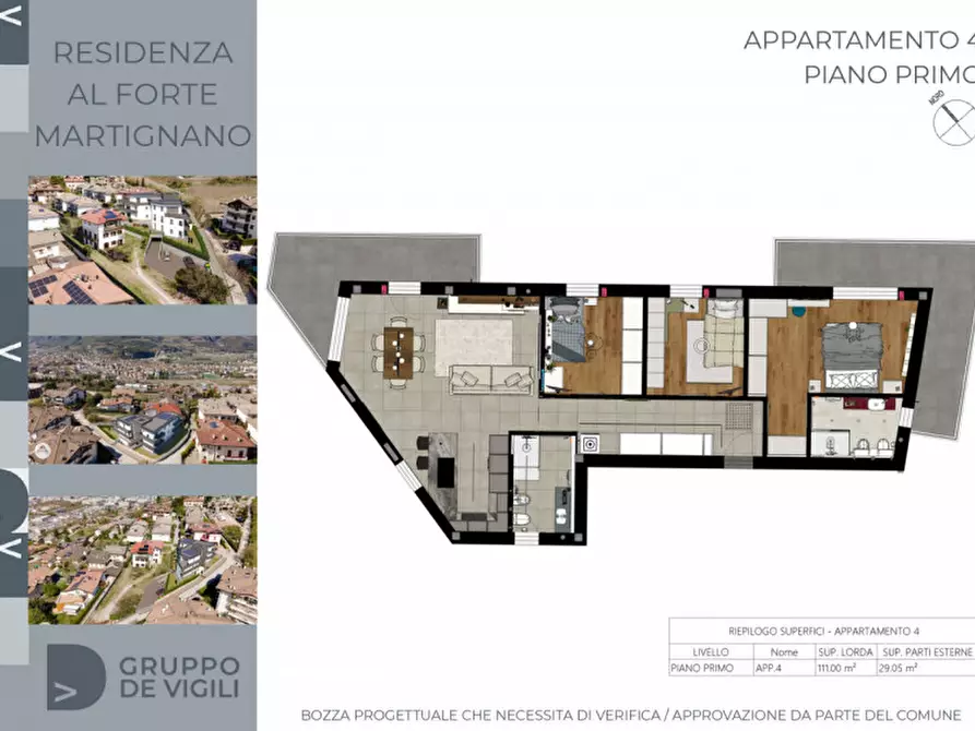 Immagine 18 di Appartamento in vendita  in Via del Forte a Trento