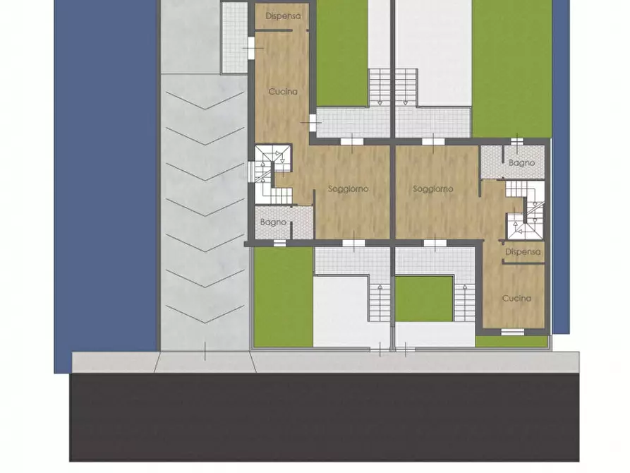 Immagine 9 di Villa in vendita  in aversa, via dell'archeologia a Gricignano Di Aversa