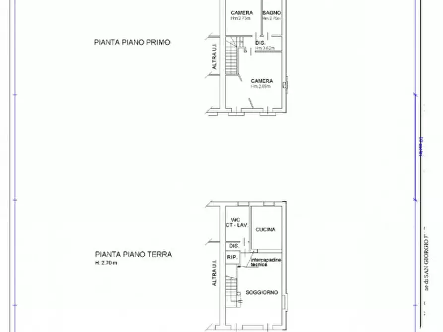 Immagine 3 di Casa bifamiliare in vendita  in Via Cogno a San Giorgio In Bosco