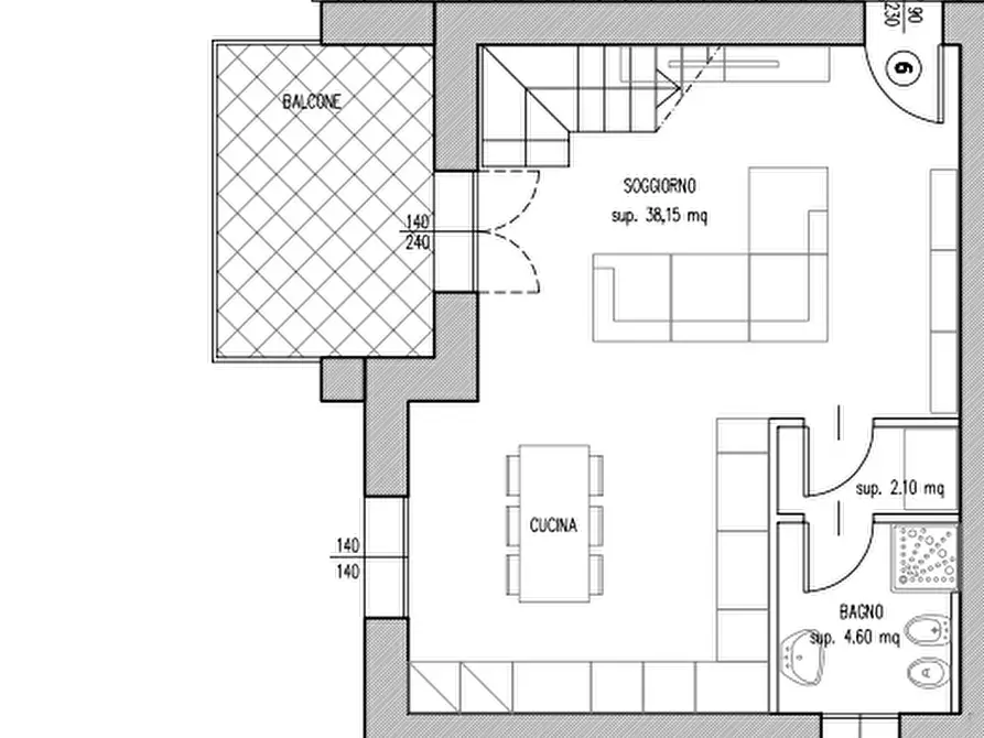 Immagine 2 di Appartamento in vendita  in Via Salvo D'Acquisto a Pescantina