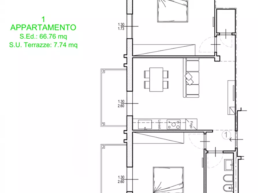 Immagine 11 di Appartamento in vendita  in VIA DOMENICO MORENI a Firenze