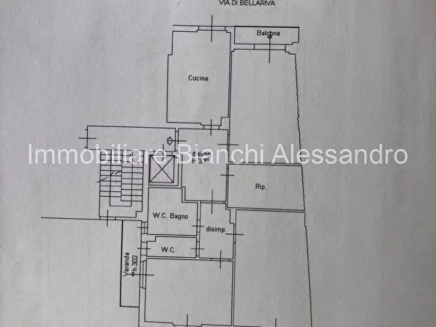 Immagine 13 di Appartamento in vendita  in Via di Bellariva a Firenze