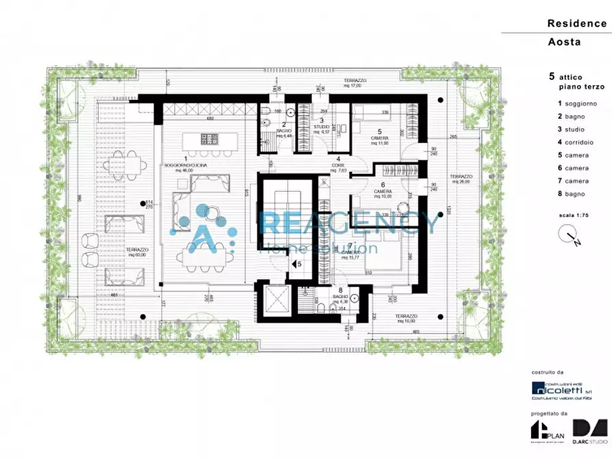 Immagine 7 di Attico in vendita  in Via Battaglione Aosta a Vicenza