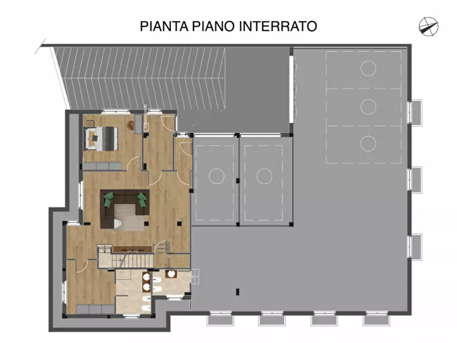 Immagine 4 di Casa bifamiliare in vendita  in Strada Stupinigi n.79 a Orbassano