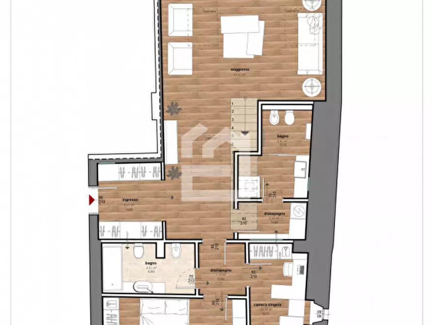 Immagine 17 di Attico in affitto  in Via Brunati a Salò