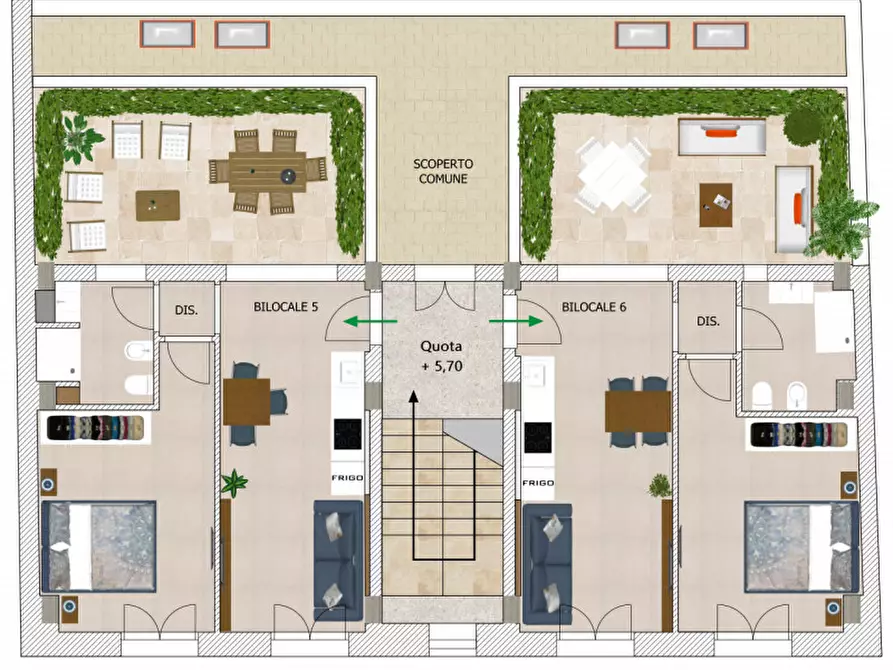 Immagine 3 di Palazzo in vendita  in Via Bagnara Casale a Lecce