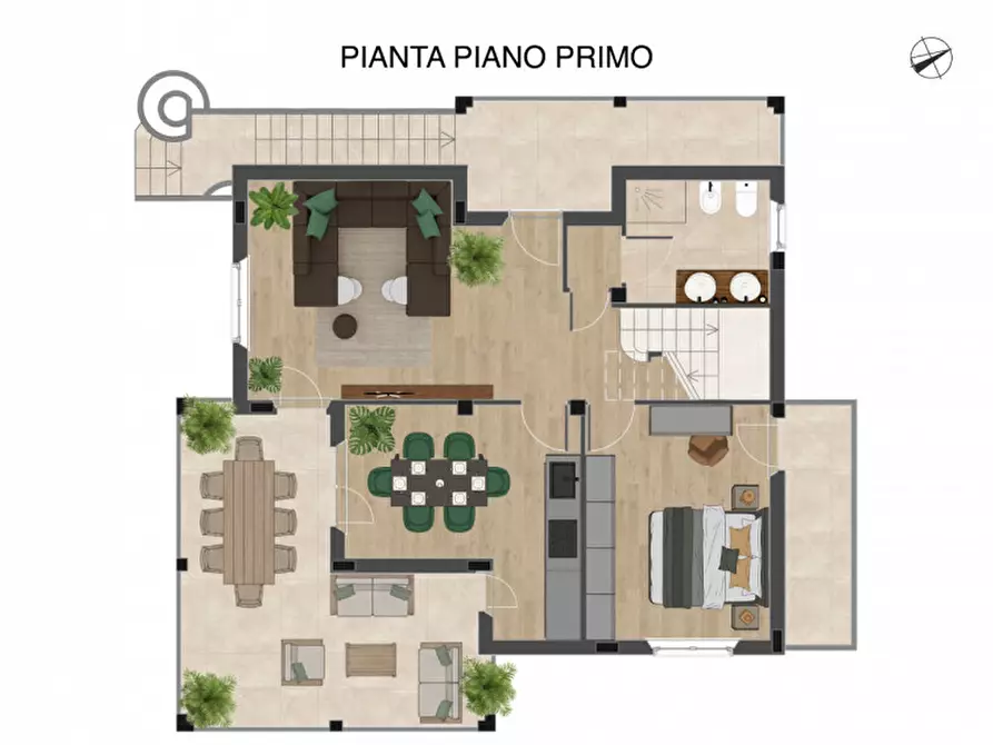 Immagine 1 di Appartamento in vendita  in Strada Stupinigi n.79 a Orbassano