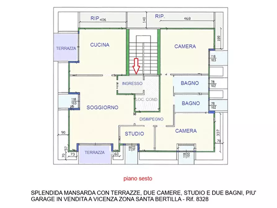 Immagine 32 di Appartamento in vendita  in VIA BRIGATA FORLI' a Vicenza