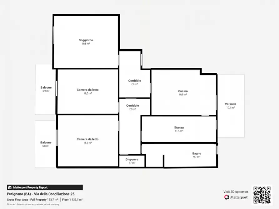 Immagine 11 di Appartamento in vendita  in Via della Conciliazione 25 a Putignano