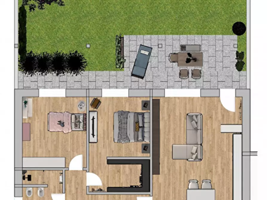 Immagine 26 di Appartamento in vendita  in Corso Indipendenza a Rivarolo Canavese