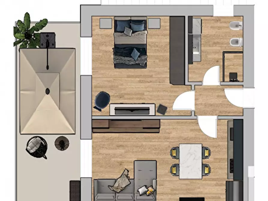 Immagine 22 di Appartamento in vendita  in Corso Indipendenza a Rivarolo Canavese