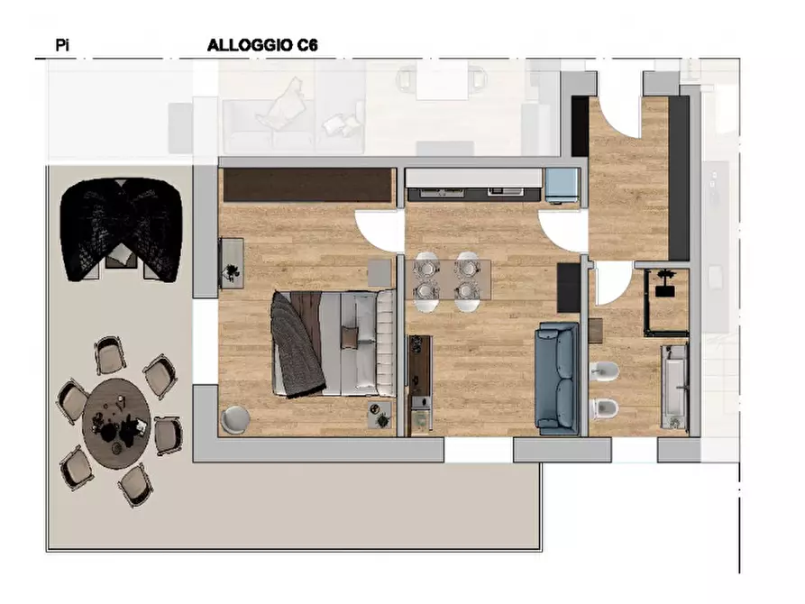 Immagine 23 di Appartamento in vendita  in Corso Indipendenza a Rivarolo Canavese