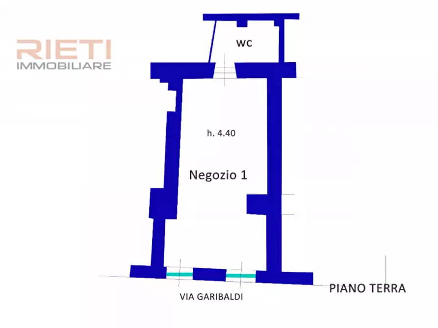 Immagine 6 di Negozio in vendita  in Via Giuseppe Garibaldi, 249 a Rieti