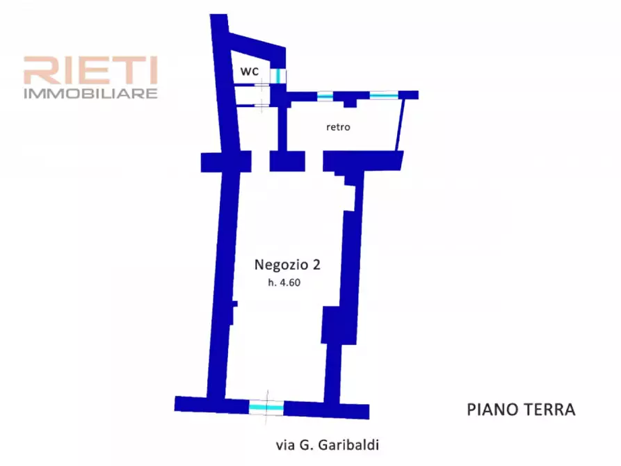 Immagine 7 di Negozio in vendita  in Via Giuseppe Garibaldi, 249 a Rieti