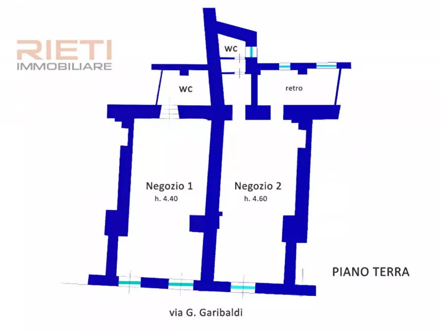 Immagine 8 di Negozio in vendita  in Via Giuseppe Garibaldi, 249 a Rieti