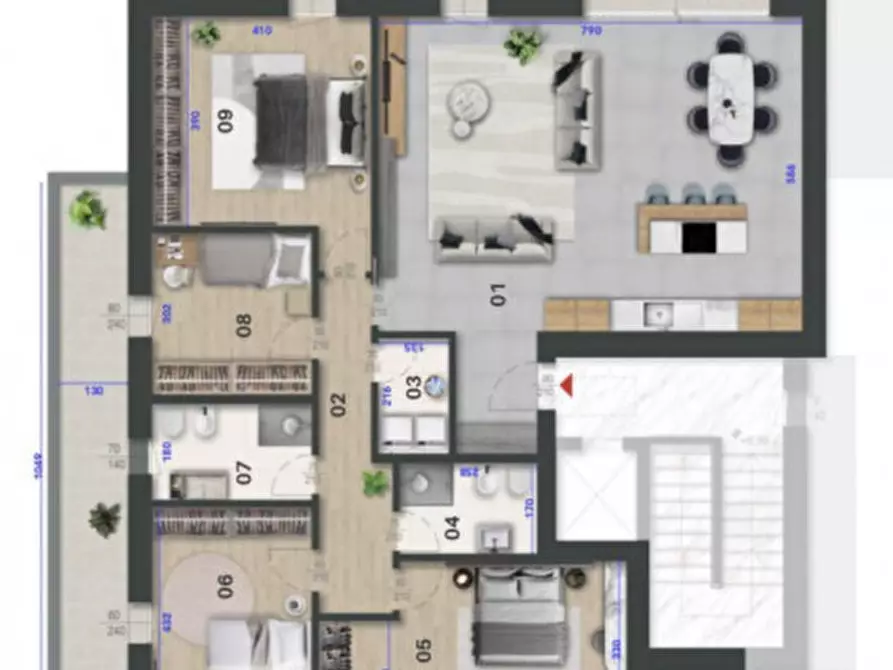 Immagine 12 di Attico in vendita  in Via Amerigo Vespucci a Selvazzano Dentro