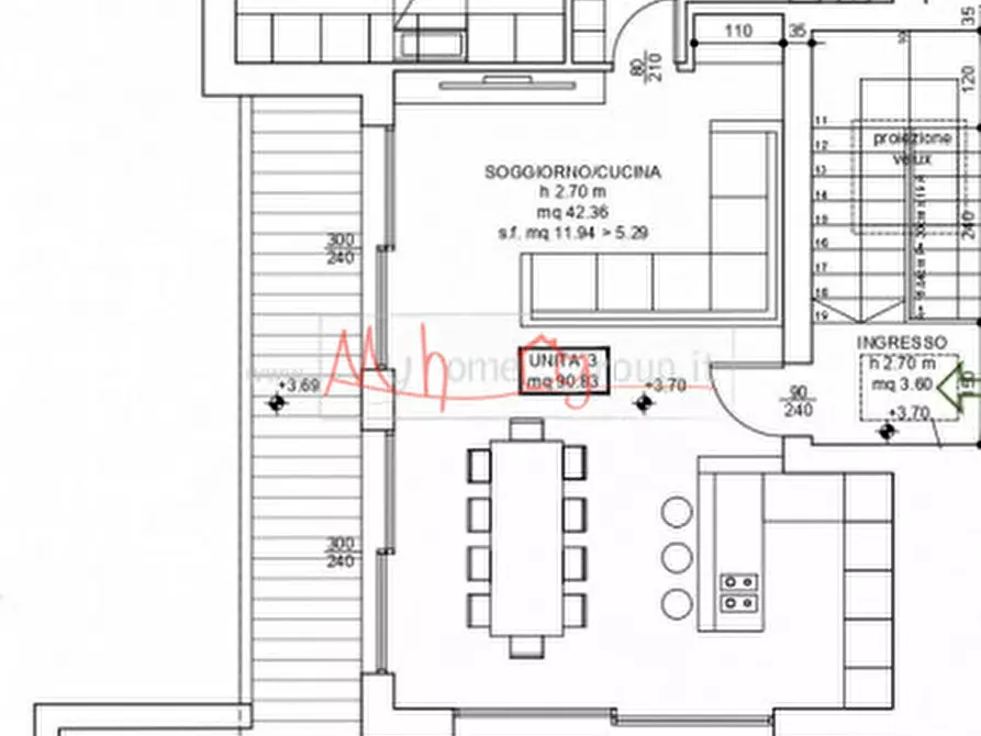 Immagine 3 di Appartamento in vendita  a Selvazzano Dentro