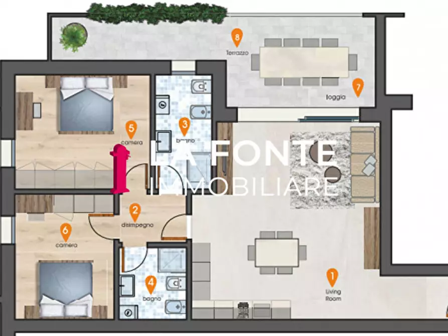 Immagine 3 di Appartamento in vendita  in Via Chiesa a Stra