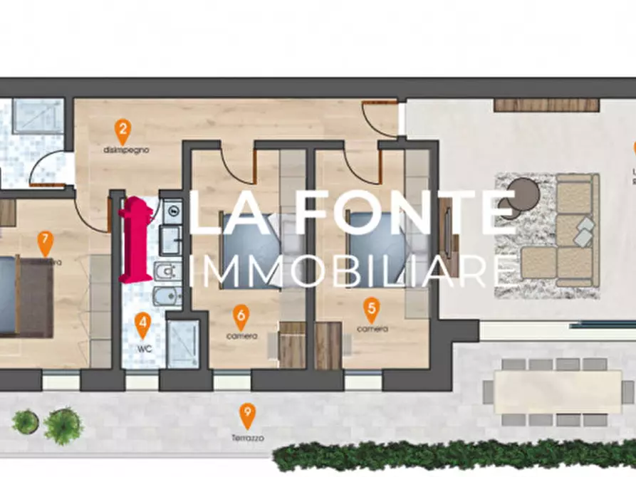 Immagine 2 di Appartamento in vendita  in Via Chiesa a Stra