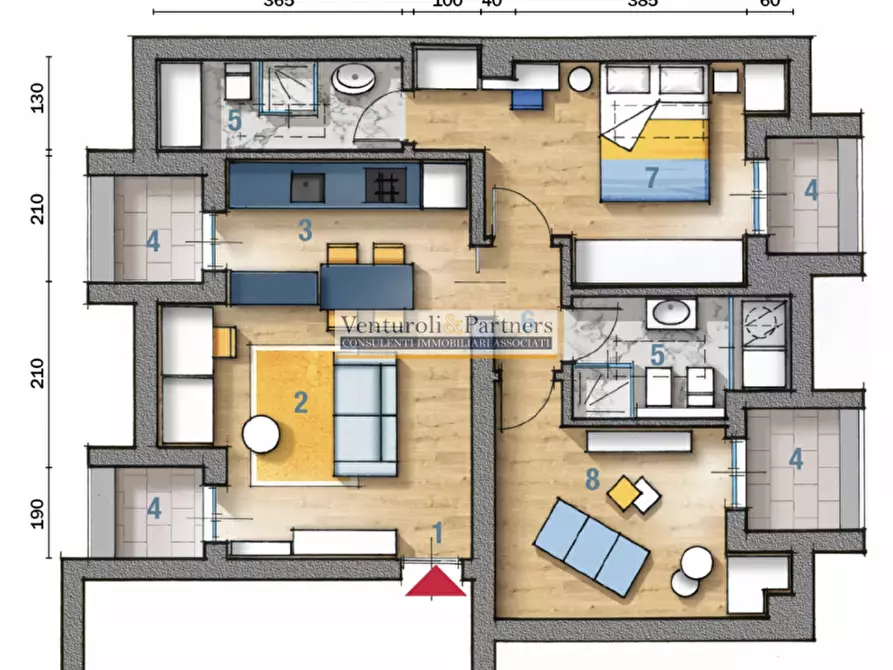 Immagine 11 di Appartamento in vendita  in Via Rio Brasa a Desenzano Del Garda