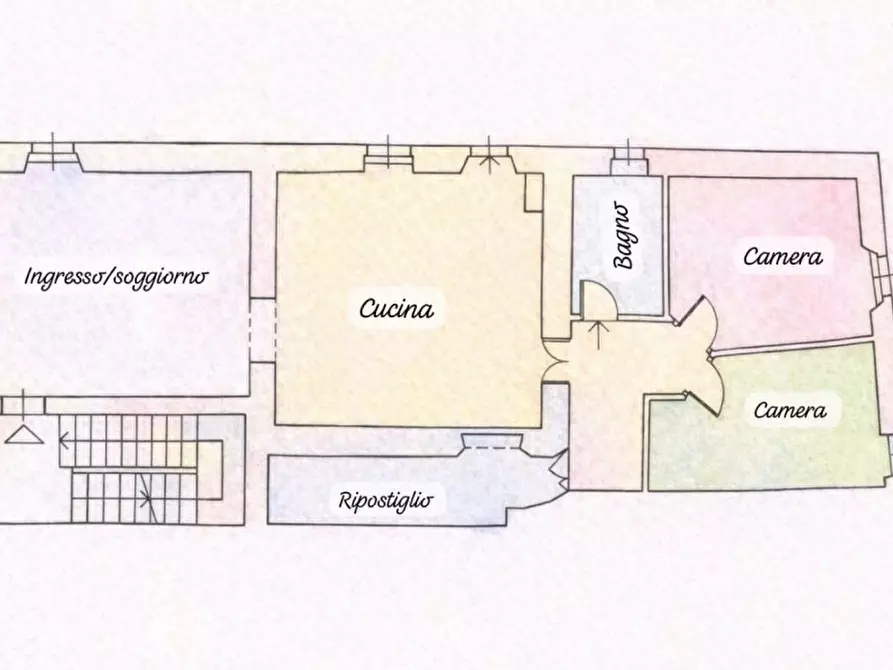 Immagine 17 di Appartamento in vendita  in San Giuliano a Arezzo