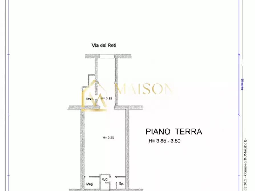 Immagine 29 di Negozio in vendita  in Via dei Reti a Roma