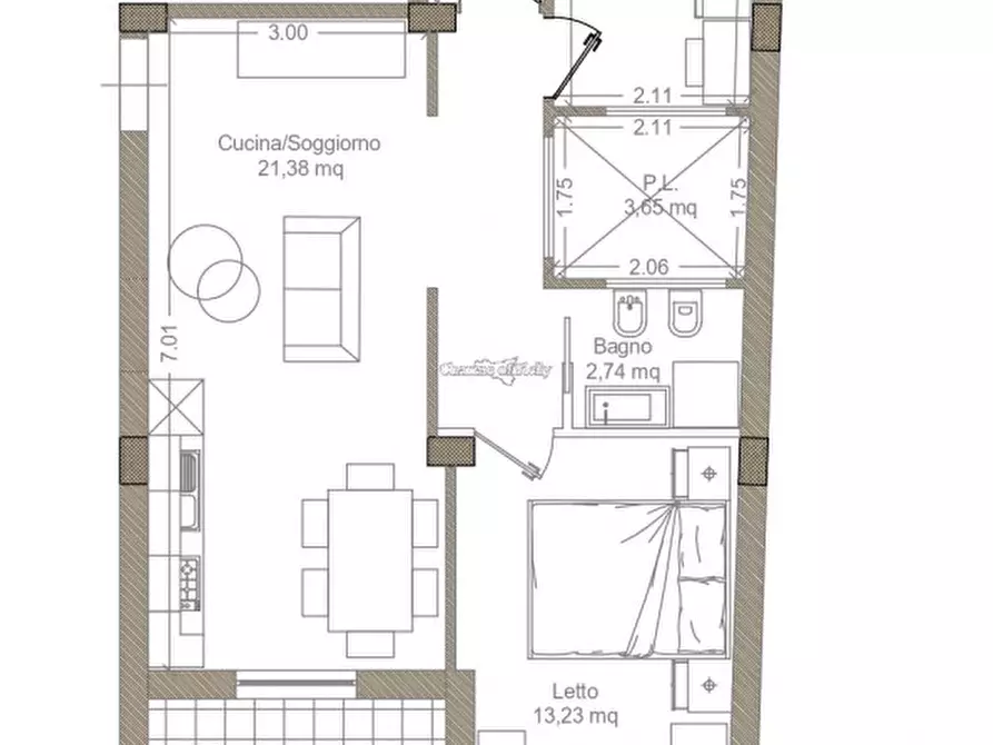 Immagine 9 di Appartamento in vendita  in Via Parigi a Pozzallo