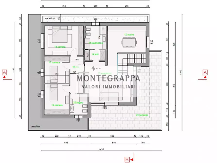 Immagine 5 di Appartamento in vendita  in Via Paganella a Castelfranco Veneto