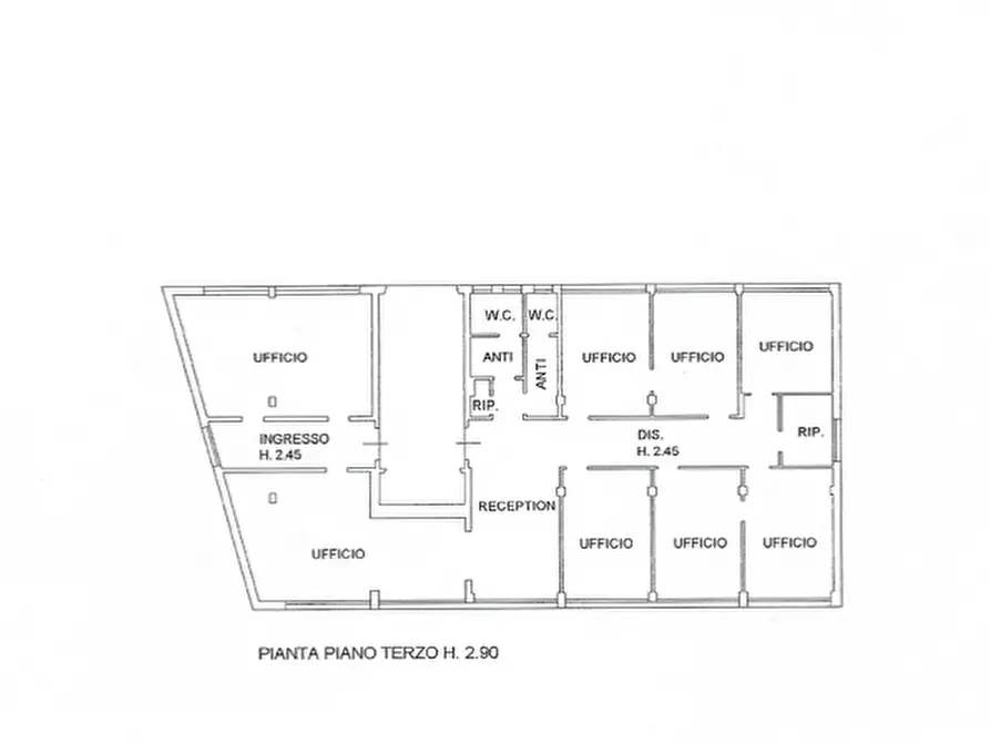 Immagine 1 di Ufficio in vendita  in via Davila a Padova